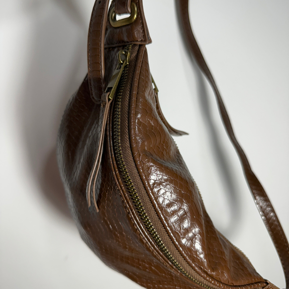 The Drop Preston Brown/Spice Fanny Pack Purse Adjustable - Picture 5 of 10